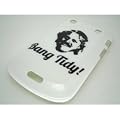 White Slim Hard Back / Cover / Case for the Blackberry Bold 9900 Touch with Bang Tidy! iconic slogan from Gadgetwarehouse Mobile Phone Accessories