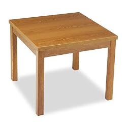 Woodtone Laminate Corner Table Medium Oak