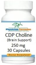 CDP Choline, Brain Memory Support, Cytidine-5'-diphosphate, 250 mg, 30 Capsules - Endorsed by Ray Sahelian, MD