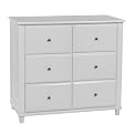 South Hampton 6 Drawers Dresser - White