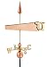 27" Luxury Polished Copper Handsaw Weathervane
