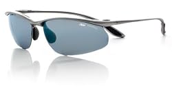 Bolle Sport Kicker Sunglasses (Liquid Silver/Polarized Cobaltz, AR)