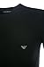 Emporio Armani T Shirt Back Eagle Tonal in Black