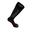 X-Socks SKI CARVING SILVER LADY + 15- fach Schutz, schwarz/violett Die X-SOCKS Carving Silver ist eine Socke aus dem Profi-Anwenderbereich u.wurde unter Ber&uuml;cksichtigung der unterschiedlichen Belastungen beim Skifahren entwickelt.Es stand nicht nur das gr&ouml;&szlig;tm&ouml;gliche W&auml;rmer&uuml;ckhalteverm&ouml;gen im Vordergrund, sondern auch die optimale Impulswiedergabe.Die X-SOCKS Carving Silver ist die perfekte Verbindung zwischen Fu&szlig; u.Skischuh f&uuml;r geschnitten scharfe Schw&uuml;nge.Durch die innovative Narrow Arrow Konstruktion passt sich die X-SOCKS perfekt an den schmalen Damenfu&szlig; an.Diese Socke wirkt den extreme Belastungen beim Skifahren entgegen, Polsterungen u.Luftkan&auml;le sch&uuml;tzen Muskeln, Sehen u.Gelenke,ohne den Fu&szlig; ein zu engen.Der sorgf&auml;ltig ausgew&auml;hlte Garn-Mix macht diese Socke besonders soft u.Komfort f&uuml;r den ganzen Tag. SilverNODOR hat eine geschlossen Oberfl&auml;che, die aus 99,9% pruem Silver besteht. Daher wird Feuechtigkeit nicht angenommen sonder von der ahut weg, in die Au&szlig;enschicht der Socke geleitet,wo der Schwei&szlig; verdunsten kann. Merino Wolle eine weiche,elastische u.extrem strapazierf&auml;hige Schafswolle.Sie ist angenehmer zu tragem als herk&ouml;mmliche Schafswolle u.w&auml;rmt besser. NARROW ARROW KONSTRUKTION Die Form verl&auml;uft vom breiteren Vorderfu&szlig; zum schlankeren aber h&ouml;heren Mittelfu&szlig; u.kleineren Fersenbein.Dies verhindert Faltenbildung u.Druckstellen. ROBUR mindert Druck u.St&ouml;&szlig;e durch eingeschlossene Luftkammern.Seide-durch ihre geringe Dichte ist sie sehr leicht u.angenehm zu tragen u.besticht au&szlig;erdem durch sehr gute Isolationseingenschaften Mythlan-Das Leichtgewicht unter den High-Tech-Garnen. Mythlan ist atmungsaktiv,pflegeleicht u.l&ouml;st keine allergischen Reaktionen aus.Techn.Komp.26% Robur, 24% Nylon, 21% Merinowolle,14% Mythlan,7% Seide, 6% SilverNODOR, 2% Elastan. Material:50% Nylon,21% Merinowolle,14% Polypropylen,7% Seide,5% Polyester,2% Elastan,1% Metallised PolyamideX-SOCKS bei specialsports