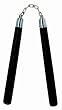 Nunchaku 14" Black Round - Martial Arts - Nunchaku