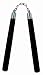 Sporting Goods : Nunchaku 14" Black Round - Martial Arts - Nunchaku
