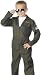 Aviator Costume Green with Patches