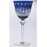 COBALT KING LOUIS 240 GM CRYSTAL WINE GOBLET