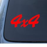 4 X 4 - Car, Truck, Notebook, Vinyl Decal Sticker #1000 | Vinyl Color: Red by NS-FX