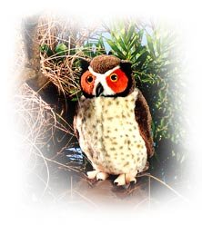 Buy PLUSH BIRD 6in GREAT HORNED OWL by WILD REPUBLIC now!