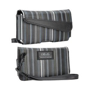 Pacific Design Chloe Dao Horizontal Pouch - Pouch for cellular phone / digital player - polyurethane - blue pinstripe, gray pinstripe - iPod touch, iPhone Pacific Design Chloe Dao Horizontal Pouch - Pouch for cellular phone / digital player - polyurethane - blue pinstripe, gray pinstripe - iPod touch, iPhone