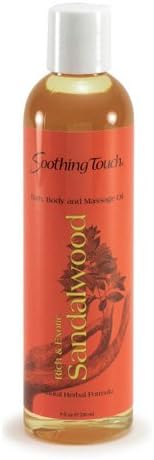 New - Soothing Touch Bath and Body Oil - Sandalwood - 8 oz