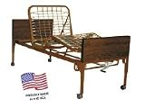 Semi Electric Home Care Bed with Rails & Mattress