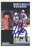 Jan Hlavac, New York Rangers, 2000 Upper Deck Autographed Card
