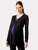 Motherhood Maternity: Loved By Heidi Klum Long Sleeve Deep V-neck Button Front Maternity Cardigan