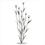 Silver Calla Lily Bunch Tealight Candle Holder Art Deco