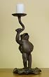 Cast Iron Frog Candle Holder