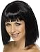 NEW BLACK COQUETTE ORIENTAL LADY SHORT WIG FANCY DRESS