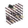 Fully assembled Wine Rack Dk Wood/Metal 30 Btle