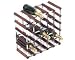 30 Bottle Wine Rack Kit  – Dark Stained Oak