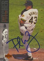 Paul Wagner, Pittsburgh Pirates, 1994 Upper Deck Autographed Card
