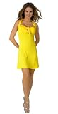 Flirty Evening Cocktail Dress with Cute Knotted Keyhole Front and Tie from Hot Fash Dresses - DANIELLE Yellow