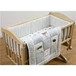 Antique Toy 3-Piece Cradle Bedding Set