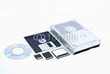 IMAGE OF Wallmonkeys Peel and Stick Wall Decals - Six Different Types of Memory Storage Devices - 72