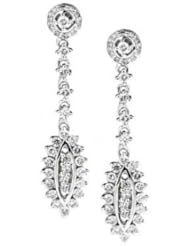 Diamond Journey Earrings 14K White Gold (1.65 Cttw, Si Clarity, F Color)