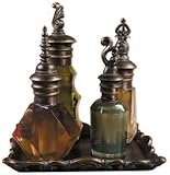 Four Perfume Bottles On Tray, Set/5, Uttermost 20916