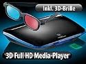 auvisio 3D-Mediaplayer mit Full-HD "MVP-2020.3D" inkl. 3D-Brille