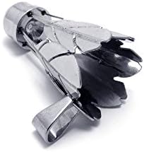 Badminton Birdie Titanium Silver Necklace Steel Pendant-Color silver