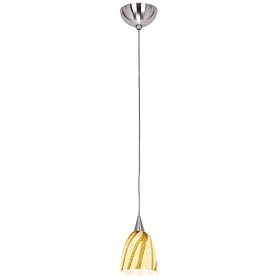 Access Lighting Safari Brushed Steel Lava Mini Pendant by Access Lighting