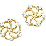 14K Gold Moissanite Earring Jackets
