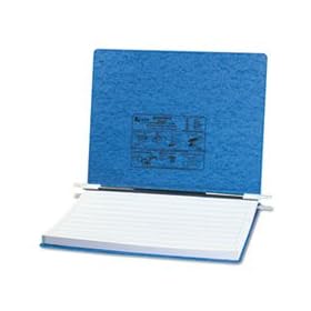Pressboard Hanging Data Binder 147/8 x 11 Unburst Sheets Light Blue