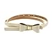 Bestpriceam 1pc Candy Leather Women Skinny Butterfly Bow Waist Belt Waistband