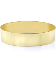 14K Gold Flat Bangle Bracelet, 15mm (5/8") [Jewelry]