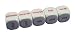 Set of 5 Spanish Colors Dice 20mm - White & Red