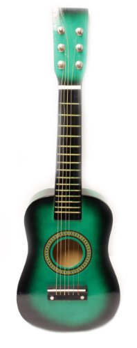 23 Childrens Toy Green Guitar:String Instrument