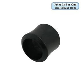 Small Gauge Double Flare Tunnel Design Black Wood Ear Plug - 00 Gauge