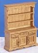 Dollhouse Miniature Solid Oak Hutch