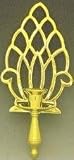 Mayer mill Brass Wall sconce candle hldr-pineapple