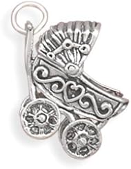 Movable Baby Carriage Charm