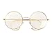 Agstum Retro Round Optical Rare Wire Rim Eyeglass Frame 49mm (Large size)