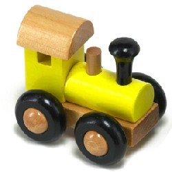 Childrens Toyshop  Toys : Small Yellow Steam Engine - Orange Tree Toys