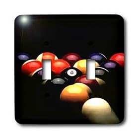 Billiards - Billiards Pool - Light Switch Covers - double toggle switch