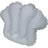 Kingsley Terry Covered Inflatable Bath Pillow White