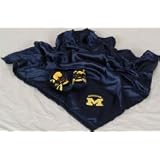 Michigan Wolverines NCAA Baby Blanket Set by Comfy Feet