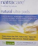 Natracare Natural Ultra Pads with Wings, Regular, Case of 12- 14 Count Boxes (168 Pads)