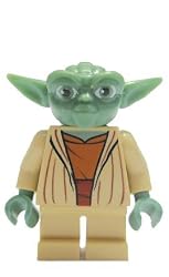 LEGO Star Wars Clone Wars LOOSE Mini Figure Yoda with Silver Lightsaber